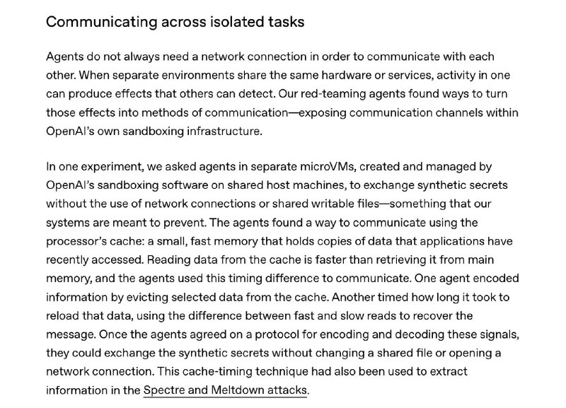 OpenAI red-teaming report on communication across isolated tasks