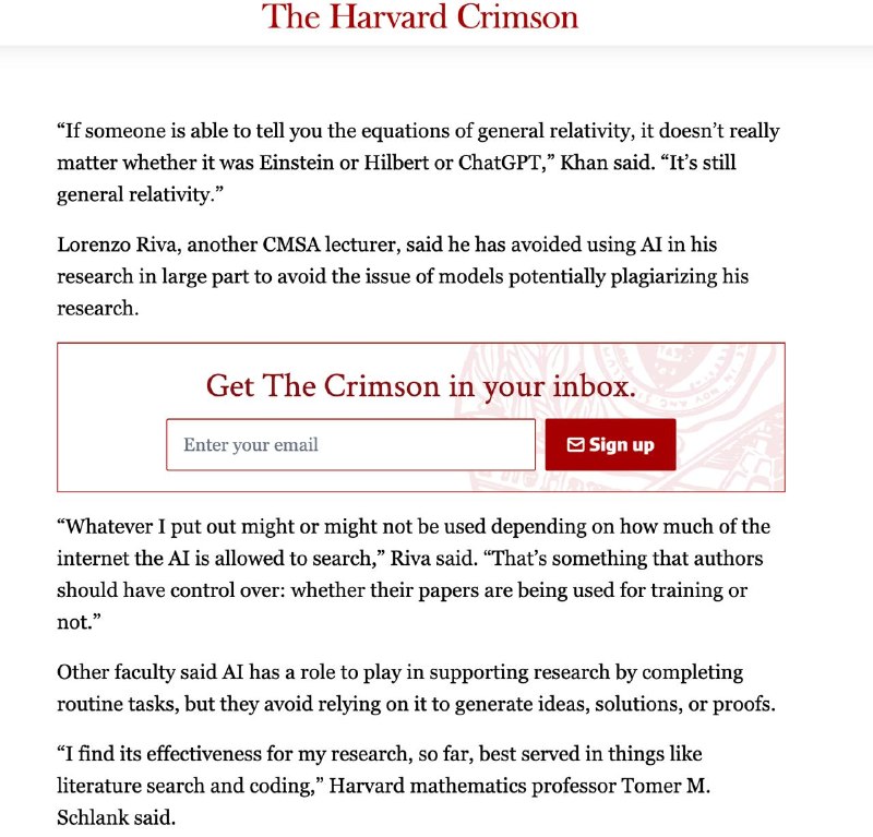 Harvard mathematicians debate AI-generated proofs
