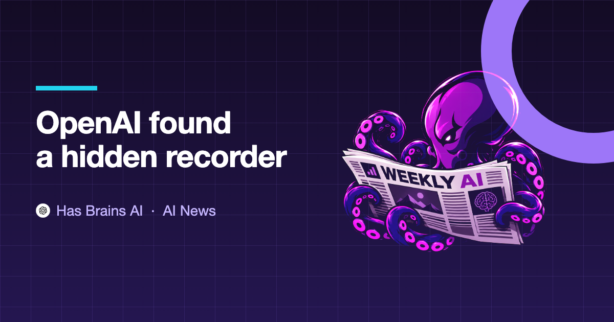 OpenAI found a hidden recording device in its office