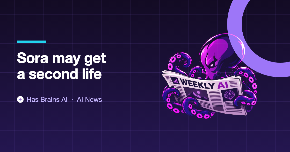 OpenAI is in talks to hand Sora to Bill Peebles' film startup